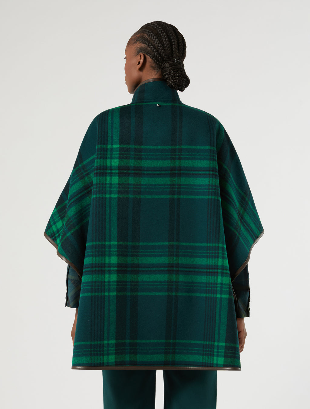 Marina Rinaldi double wool and nylon cape for woman