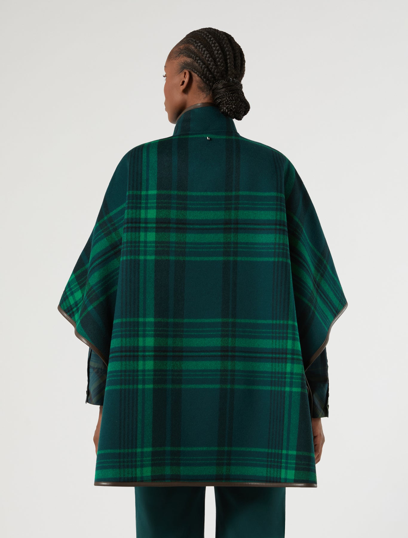 Marina Rinaldi double wool and nylon cape for woman