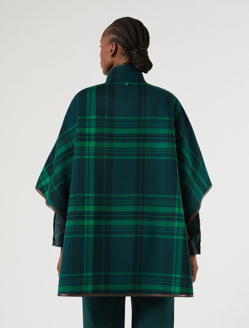 marina rinaldi Double wool and nylon cape