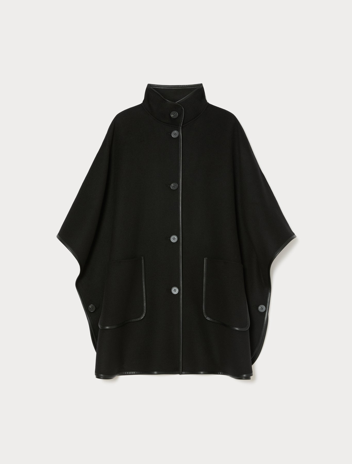 Marina Rinaldi double wool and nylon cape for woman