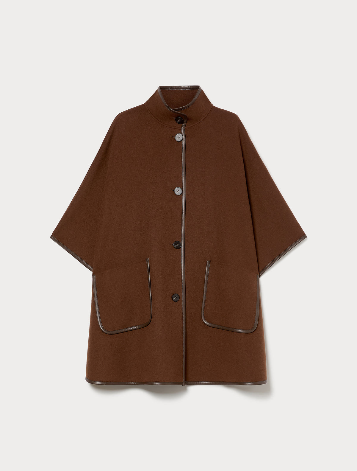 Marina Rinaldi double wool and nylon cape for woman