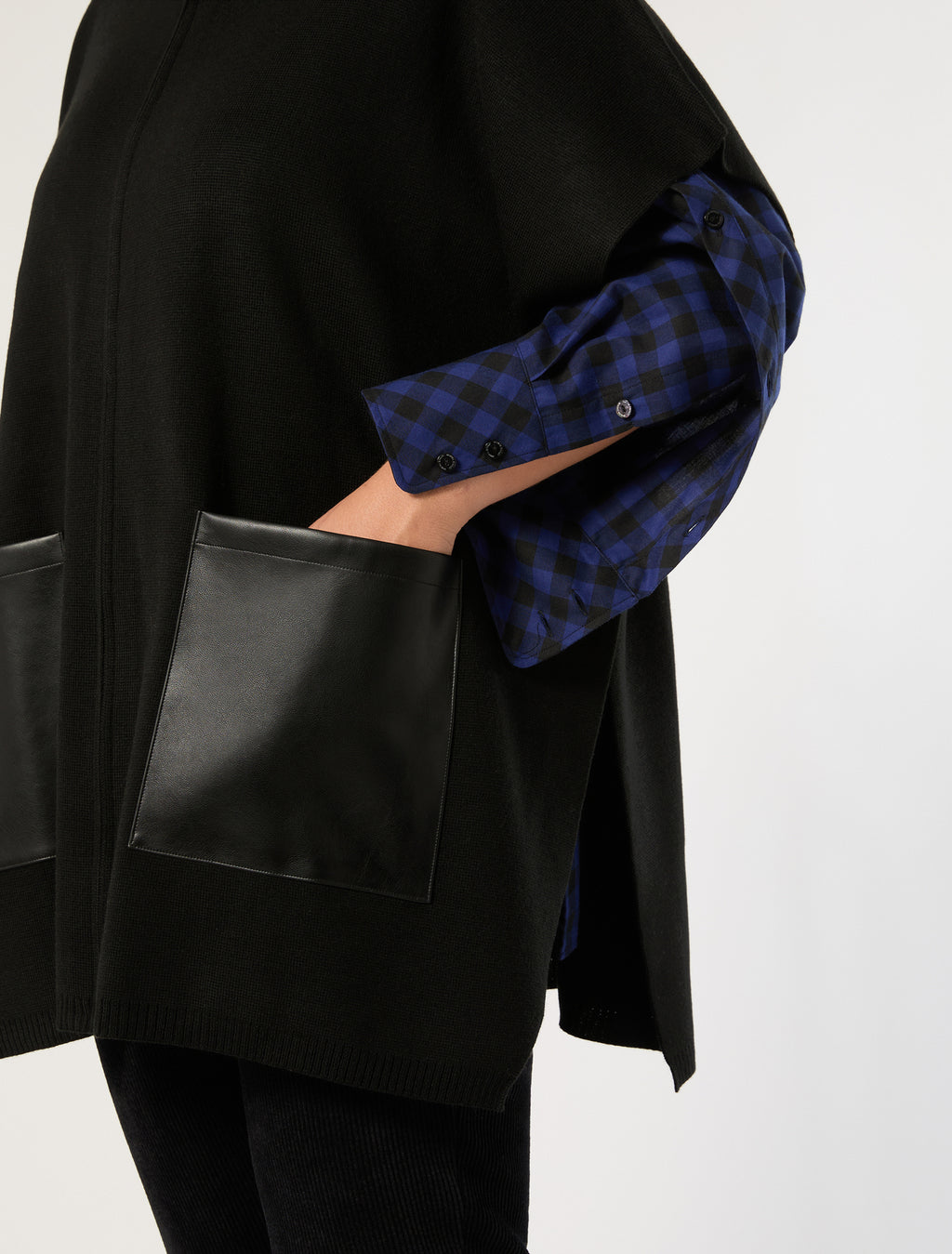 Marina Rinaldi wool-blend poncho for woman