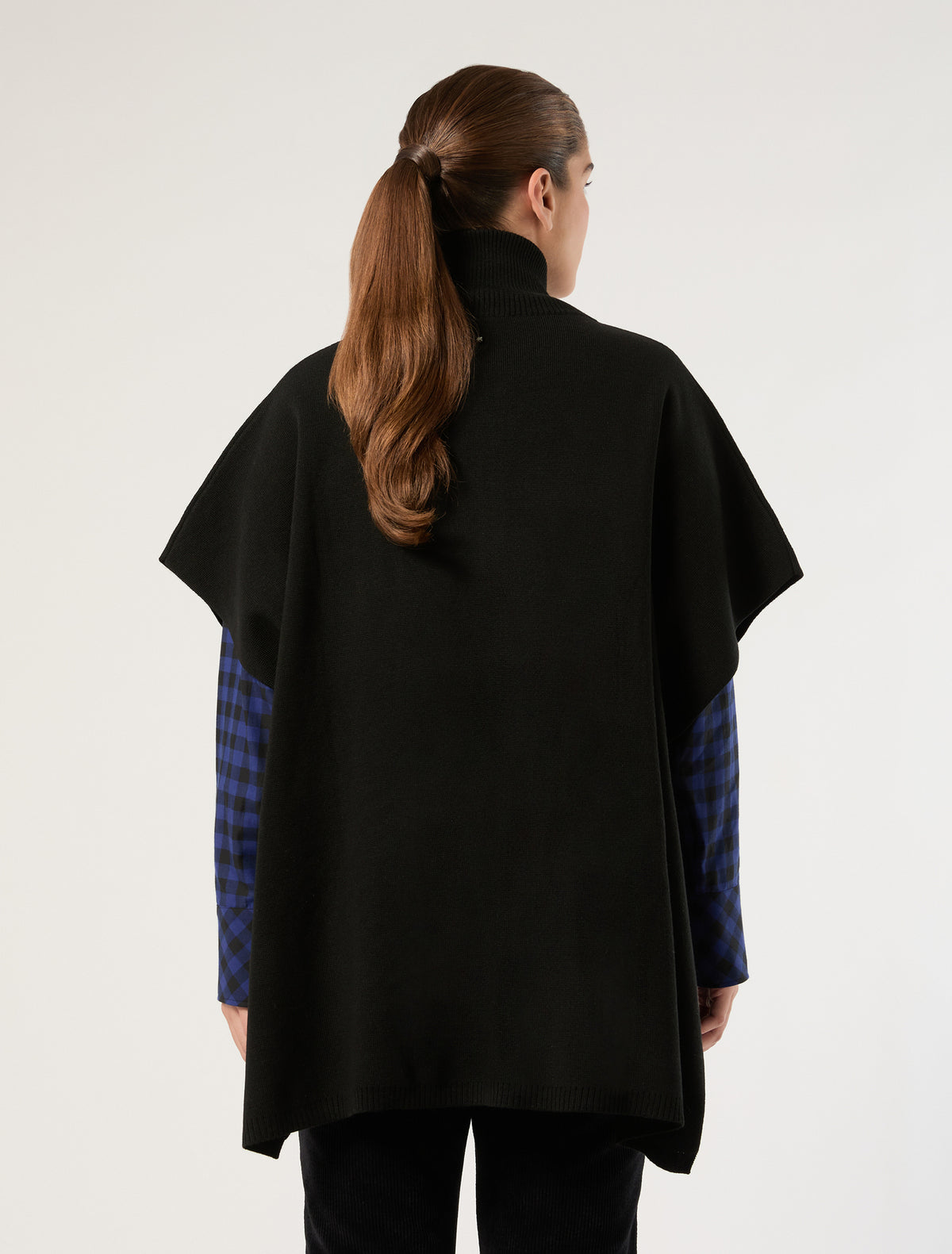 Marina Rinaldi wool-blend poncho for woman