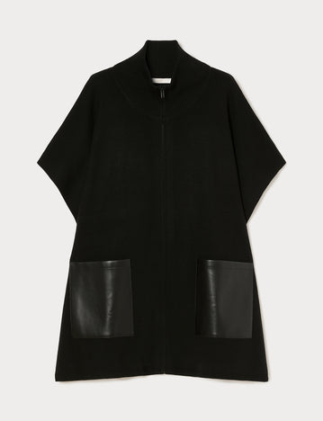 Marina Rinaldi wool-blend poncho for woman