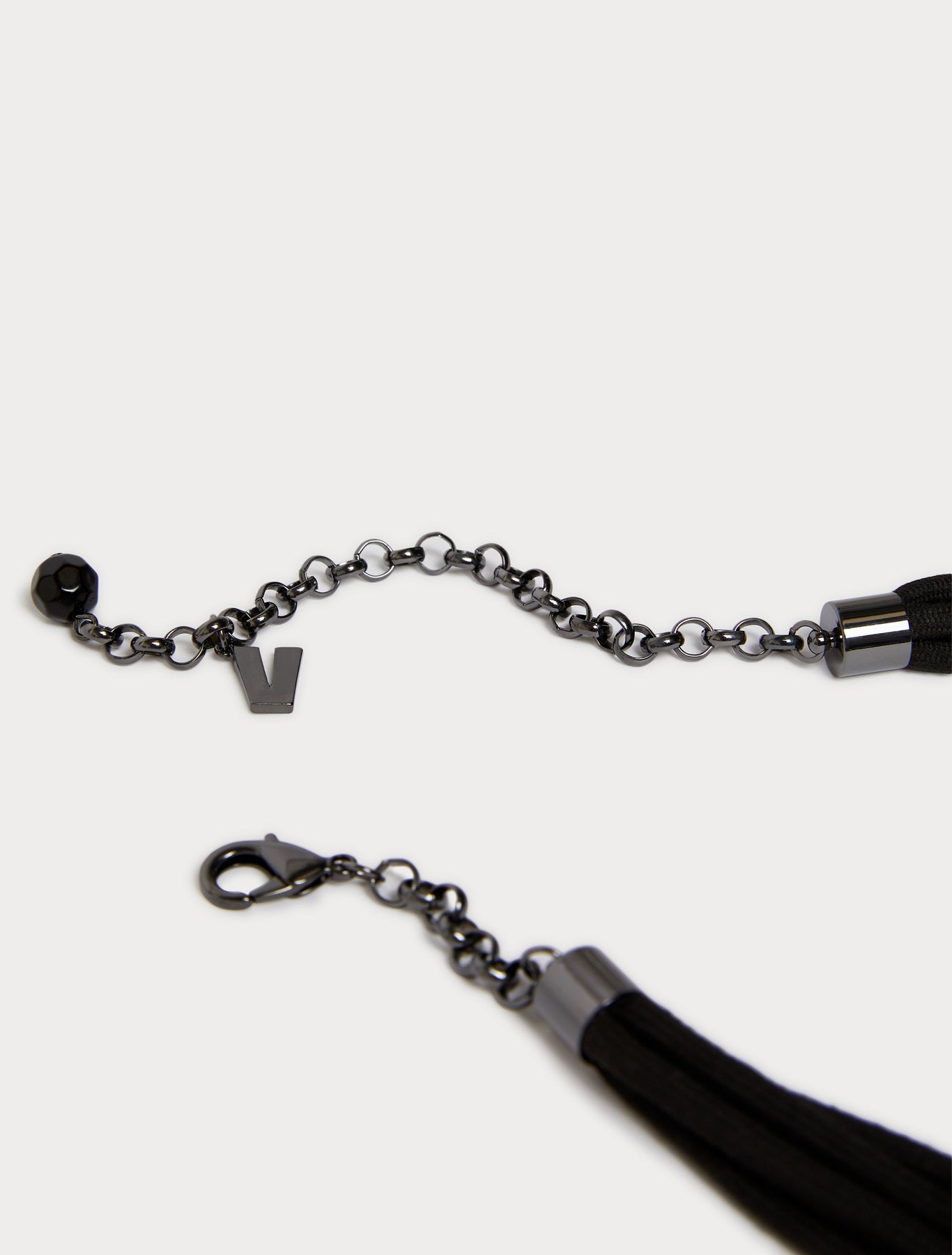 Multi-strand resin and tubular necklace