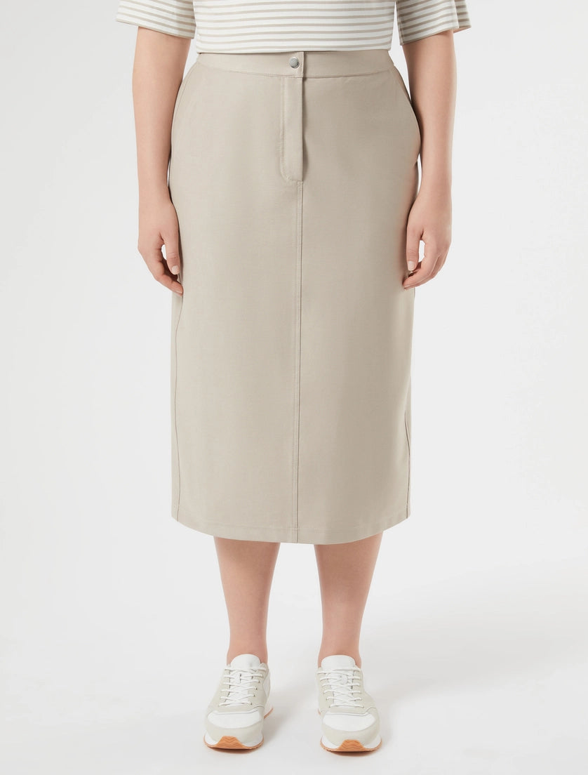 marina rinaldi jersey calf-length skirt for woman