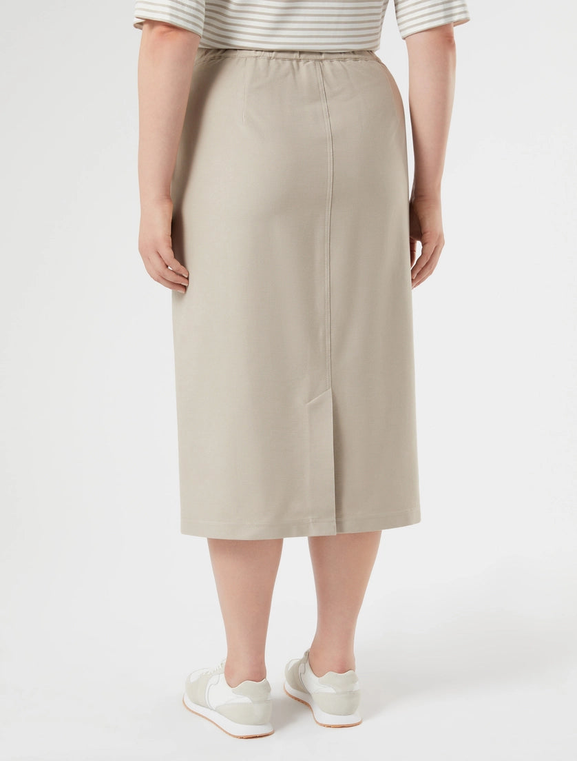 marina rinaldi jersey calf-length skirt for woman