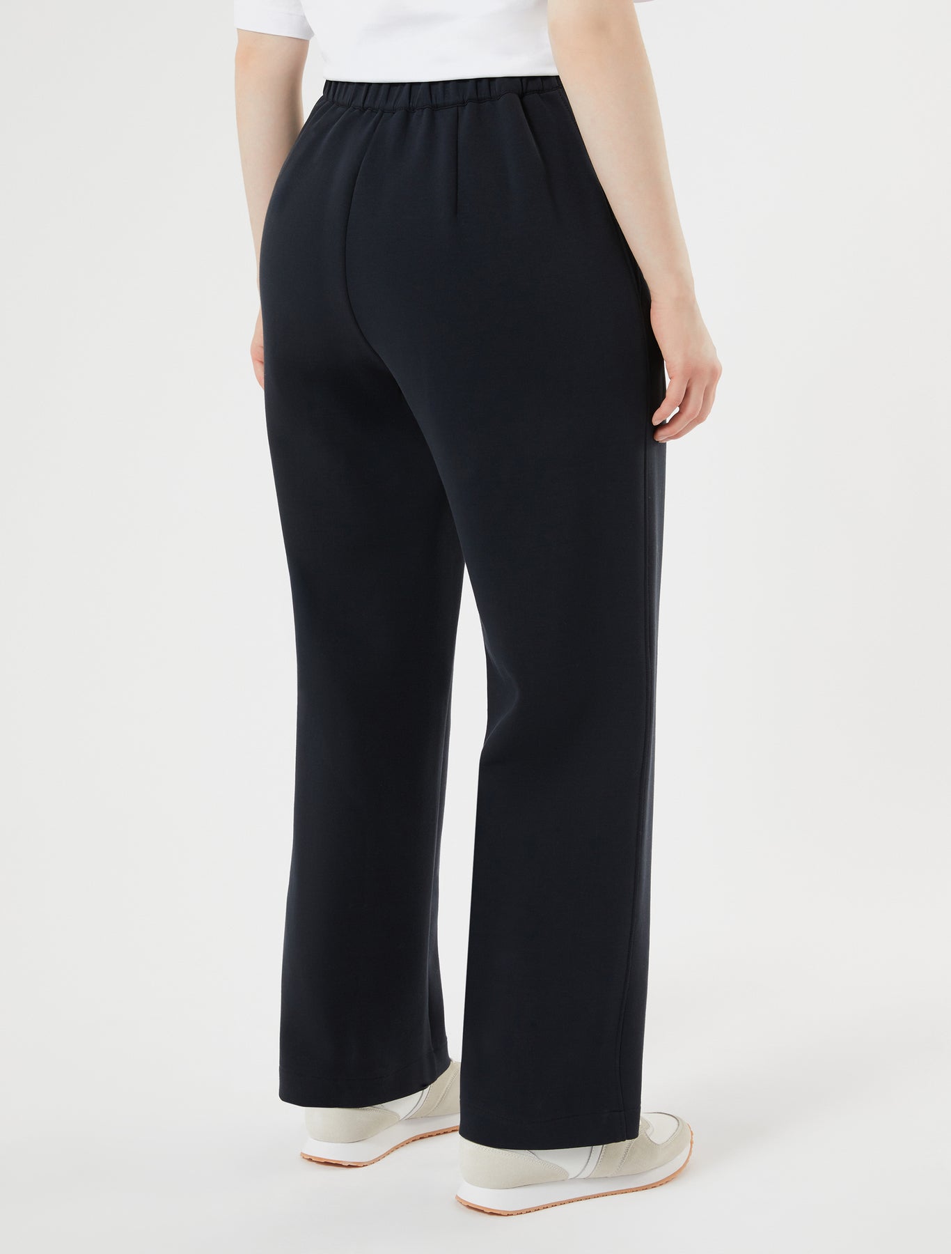 marina rinaldi double-faced jersey trousers for woman