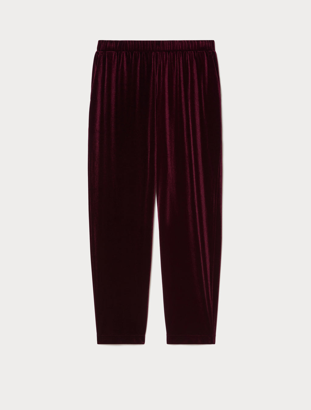 Velvet jersey trousers
