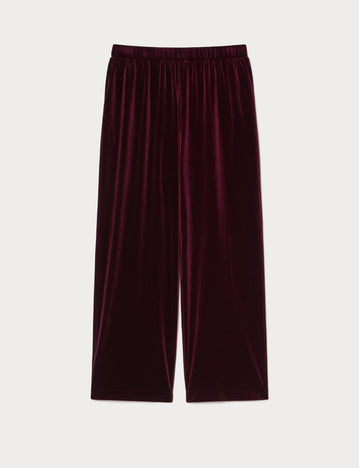 Velvet jersey trousers