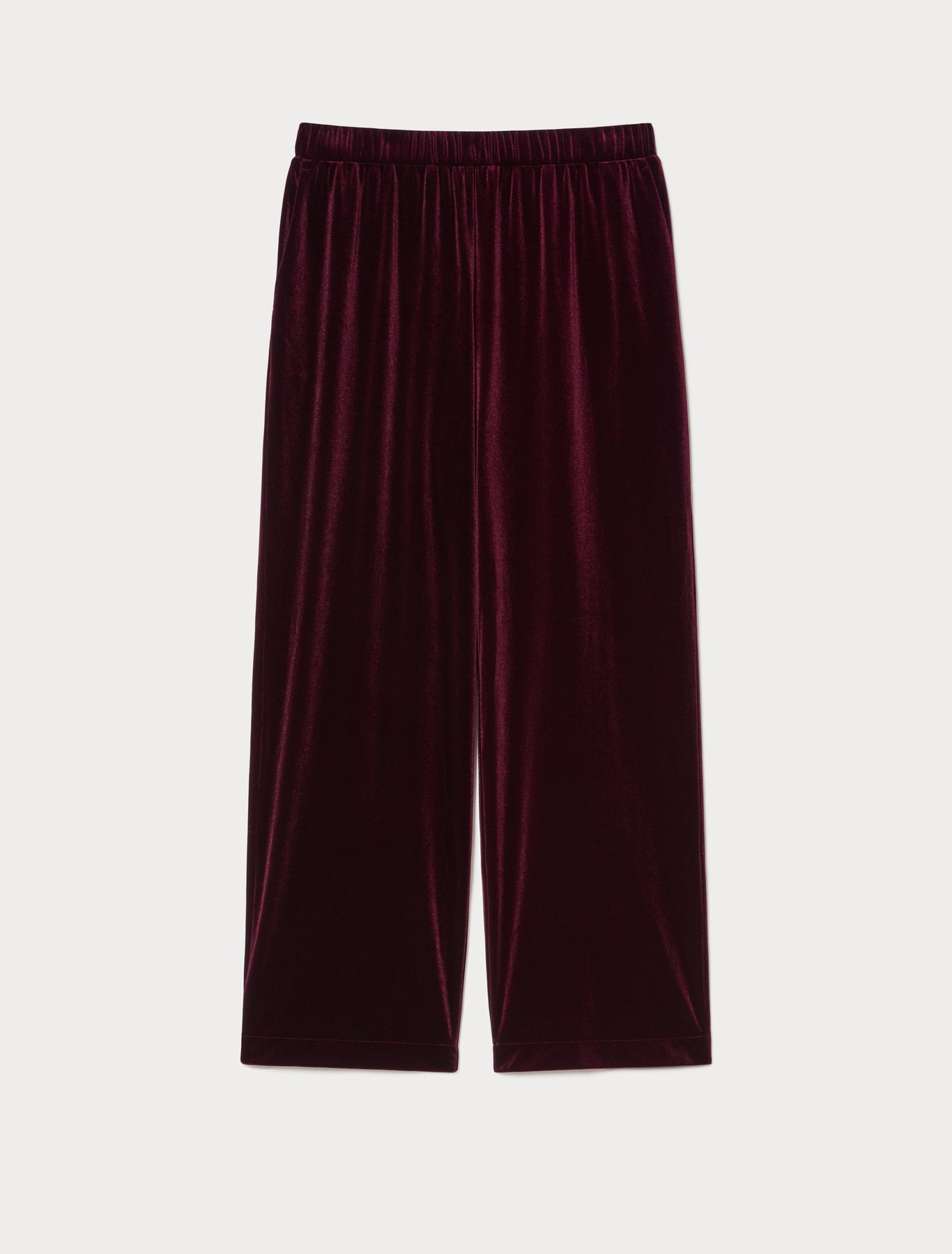 Velvet jersey trousers