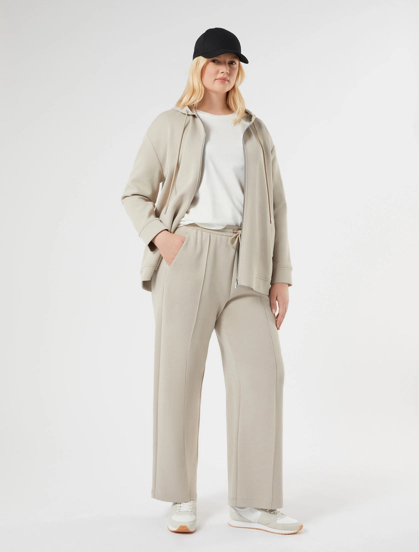 marina rinaldi double-faced jersey trousers for woman