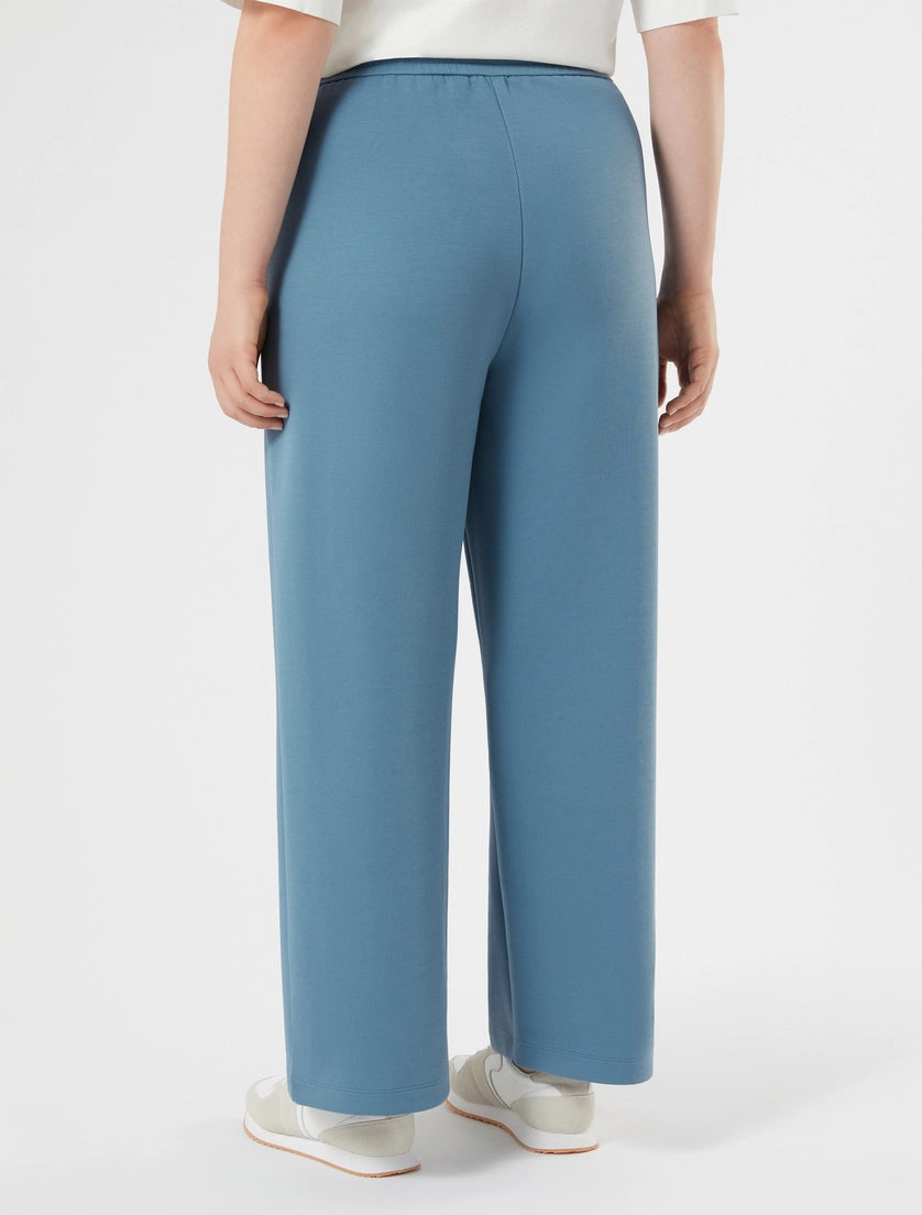 marina rinaldi double-faced jersey trousers for woman