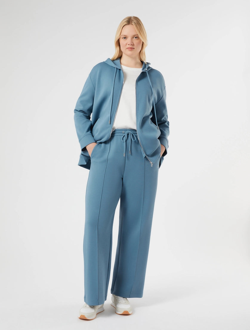 marina rinaldi double-faced jersey trousers for woman