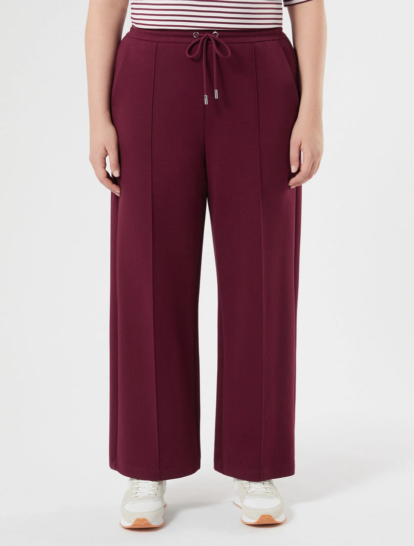 Double-faced jersey trousers