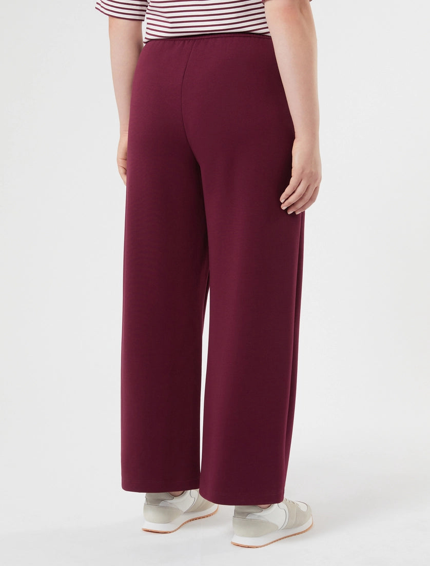 Double-faced jersey trousers