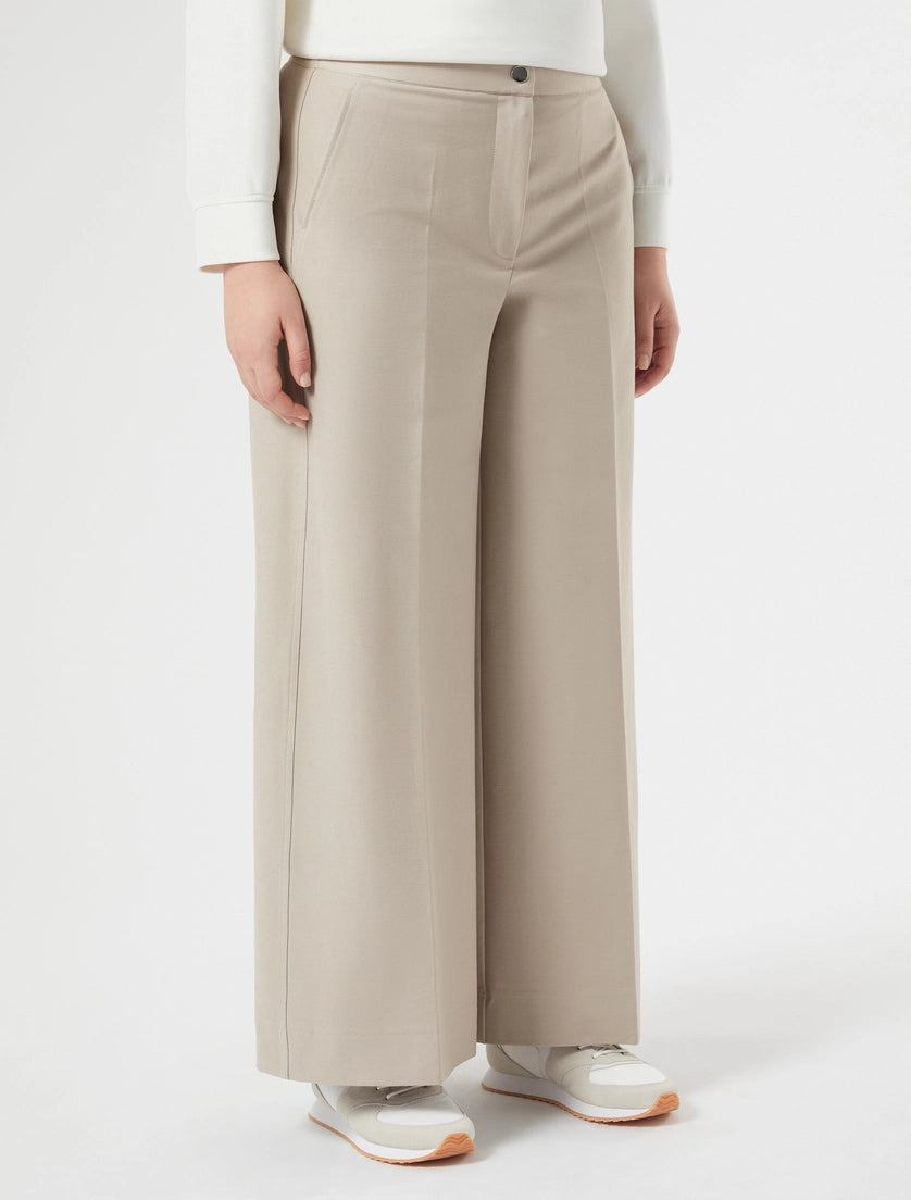 marina rinaldi jersey trousers for woman