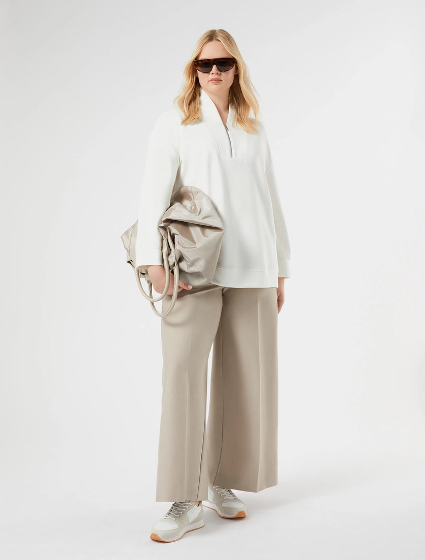 marina rinaldi jersey trousers for woman