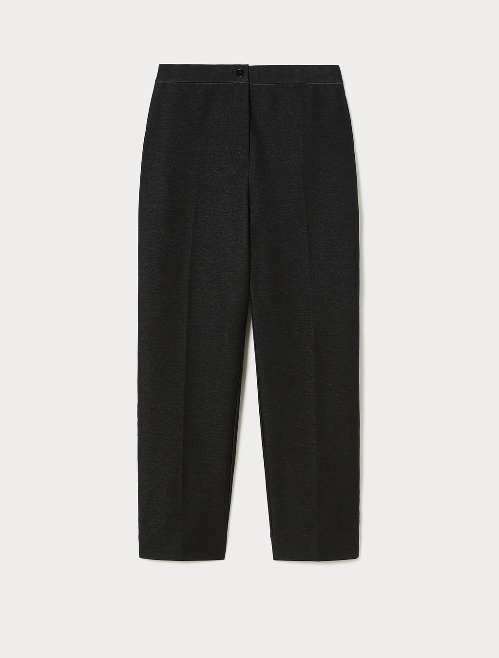 Denim-effect jersey trousers