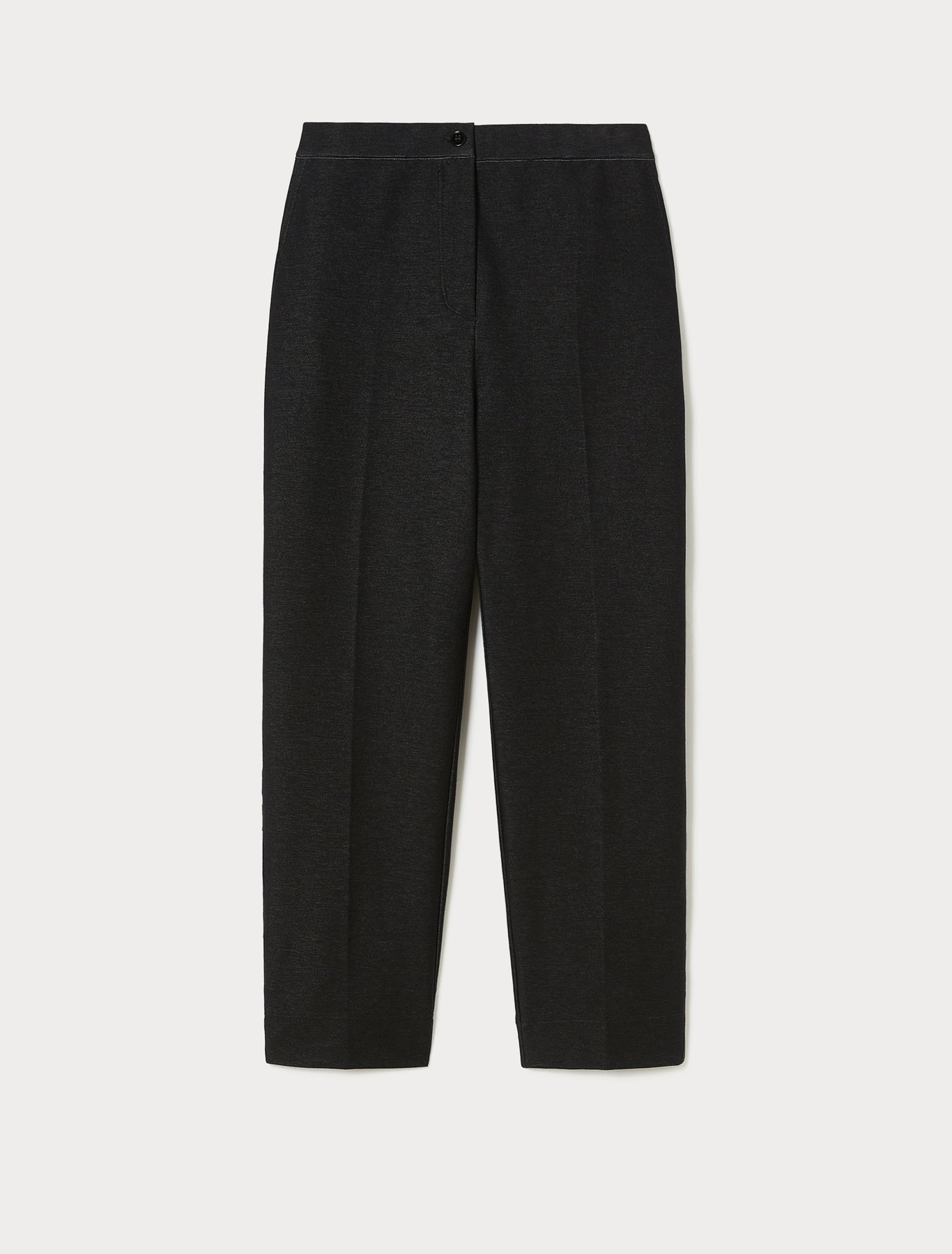 Denim-effect jersey trousers