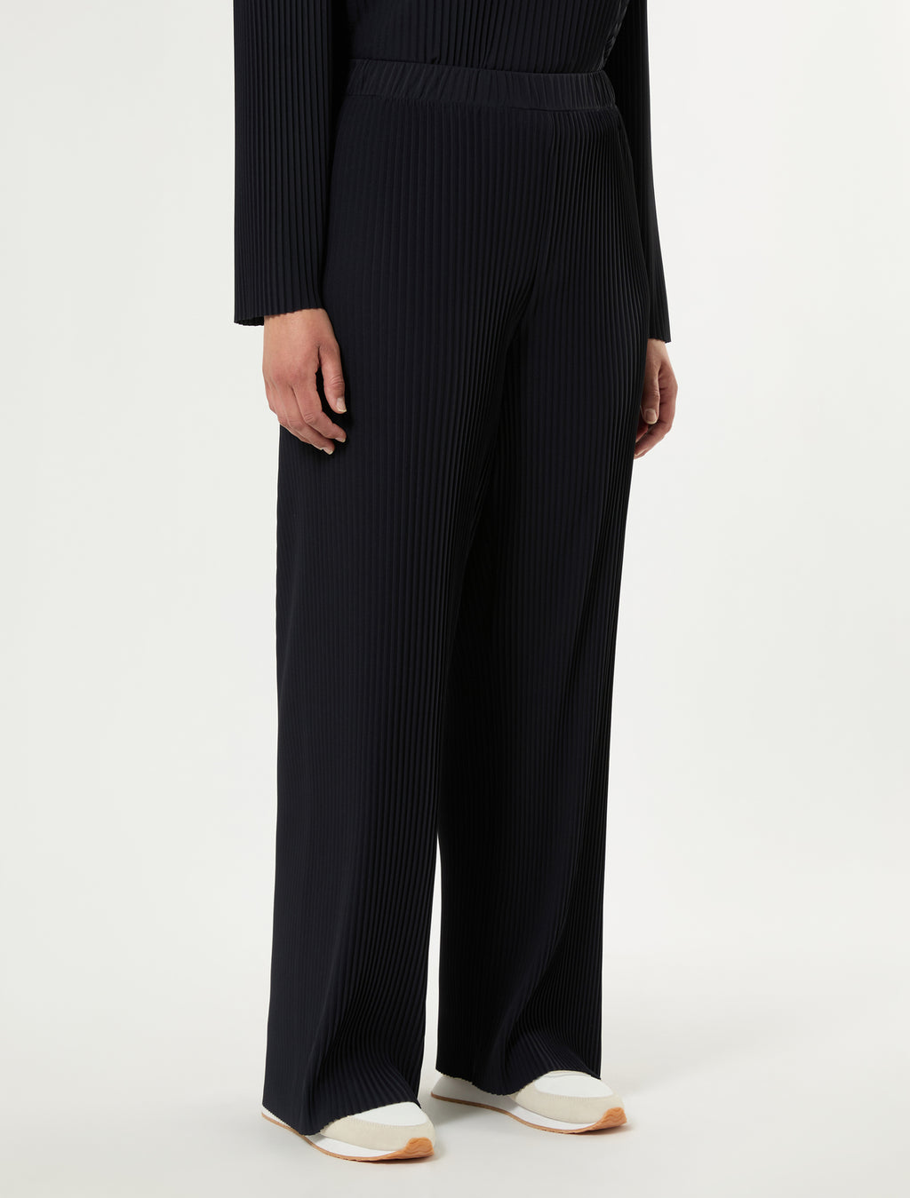Marina Rinaldi pleated jersey trousers for woman