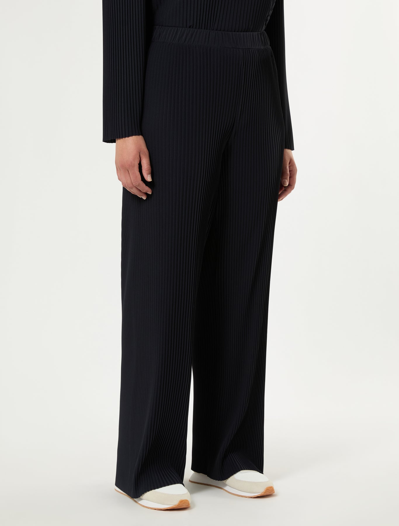 Marina Rinaldi pleated jersey trousers for woman