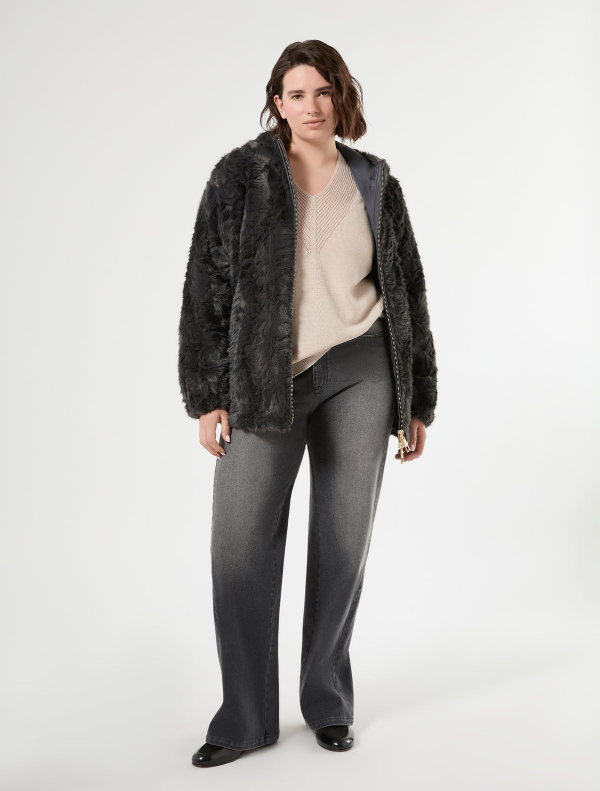 Marina Rinaldi denim-look jersey jeans for woman
