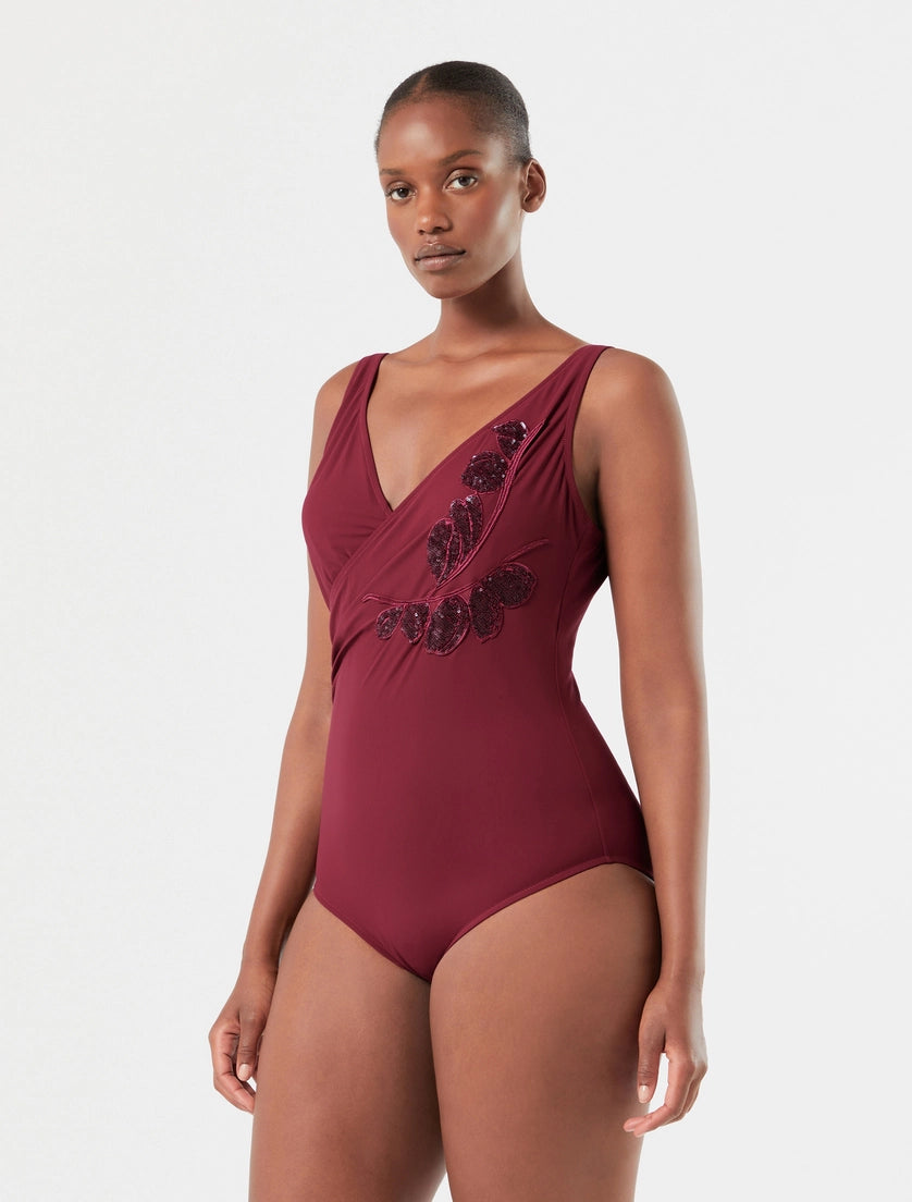 Embroidered swimsuit