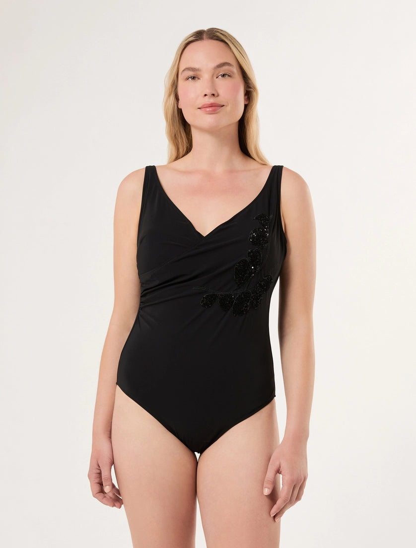 marina rinaldi Embroidered swimsuit