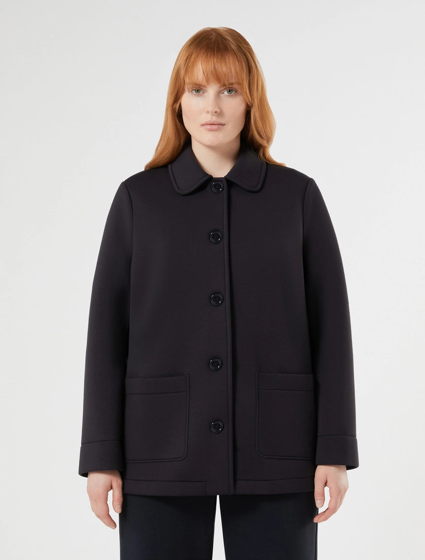 marina rinaldi double-faced jersey heavy jacket for woman