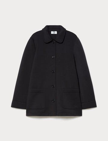 marina rinaldi double-faced jersey heavy jacket for woman