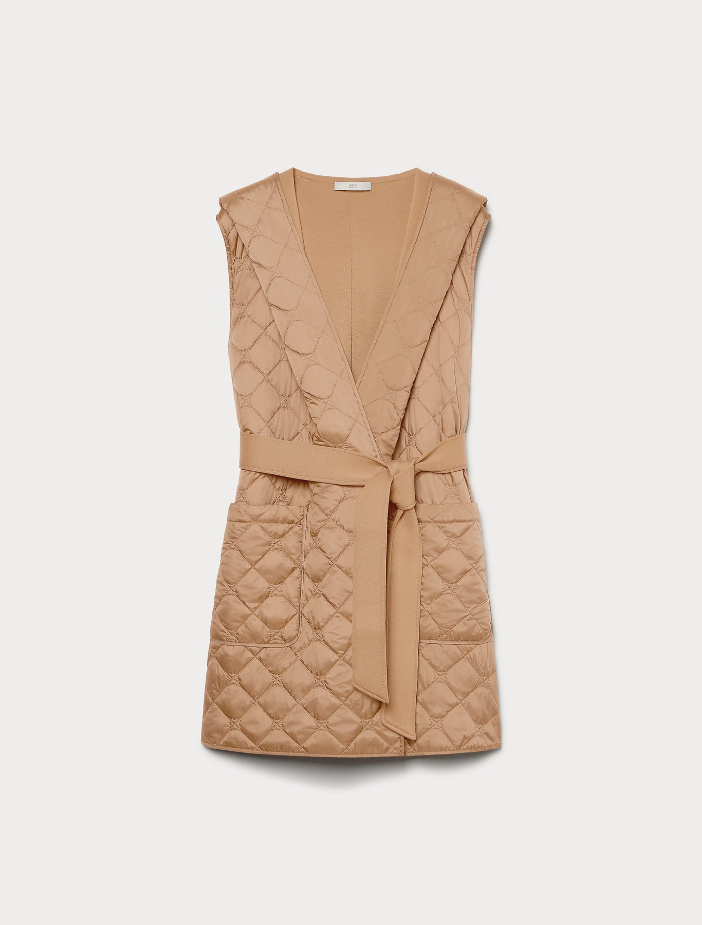 Marina Rinaldi reversible scuba jersey and nylon gilet for woman
