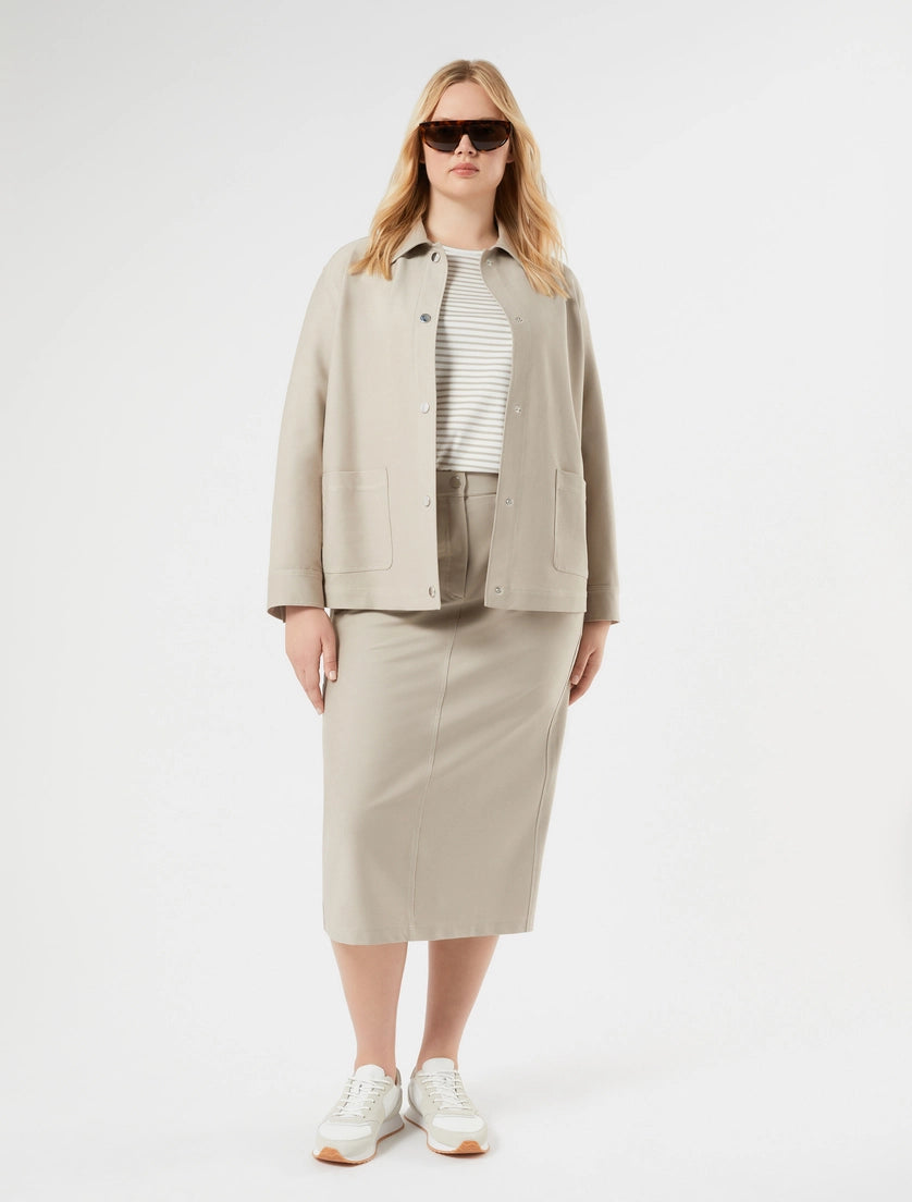 marina rinaldi jersey jacket for woman