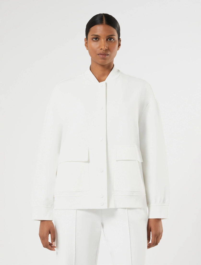 marina rinaldi double-faced jersey jacket for woman