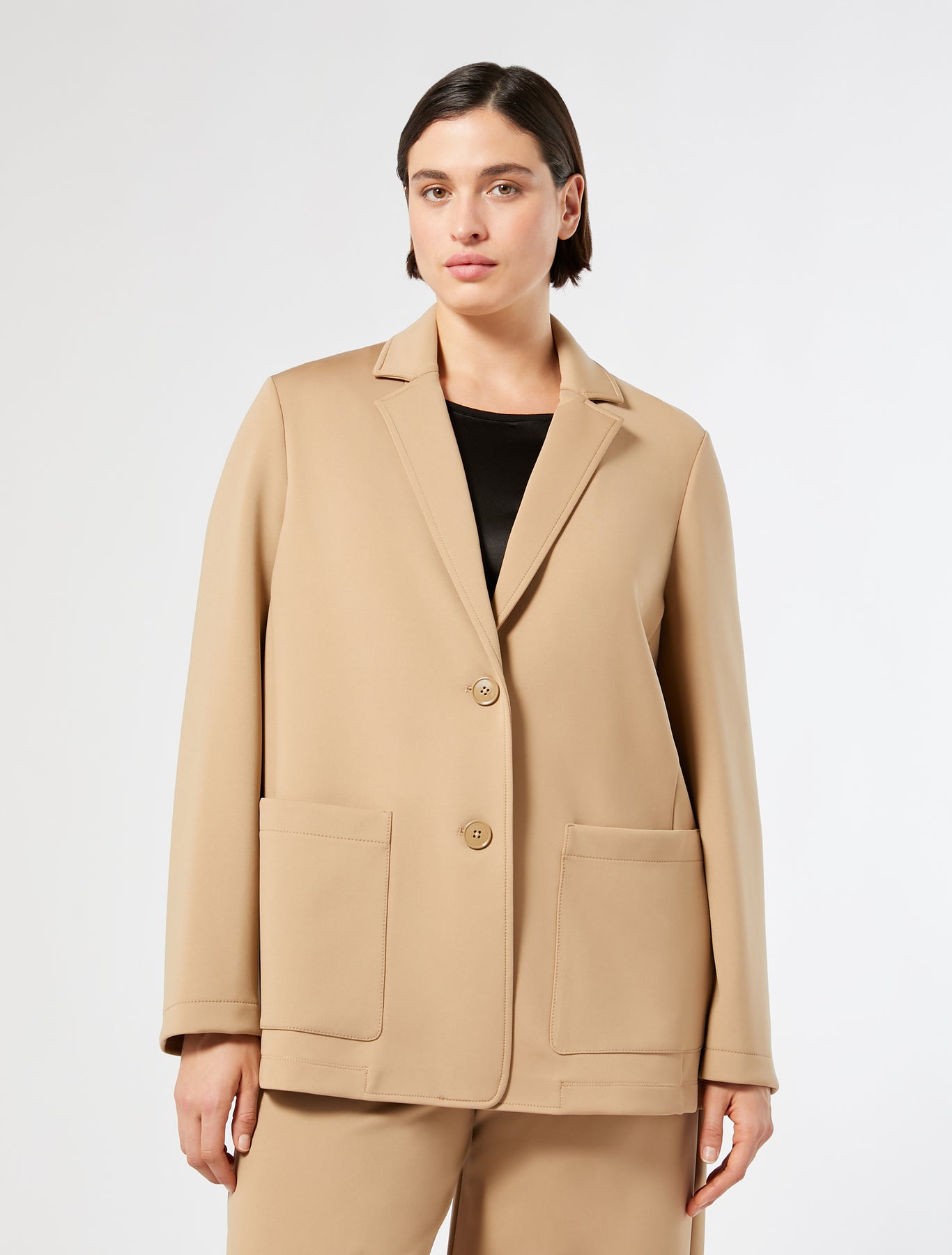 Stretch technical jersey jacket