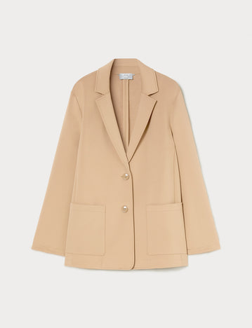 Stretch technical jersey jacket