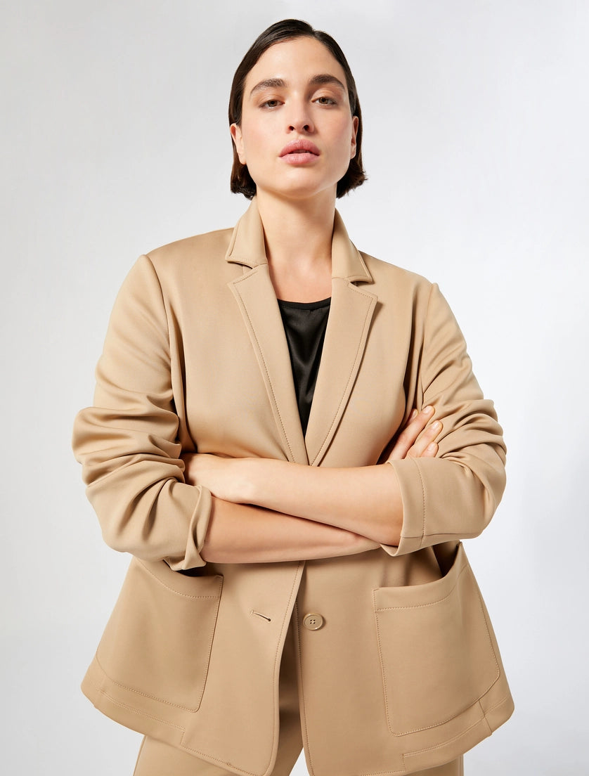 Stretch technical jersey jacket