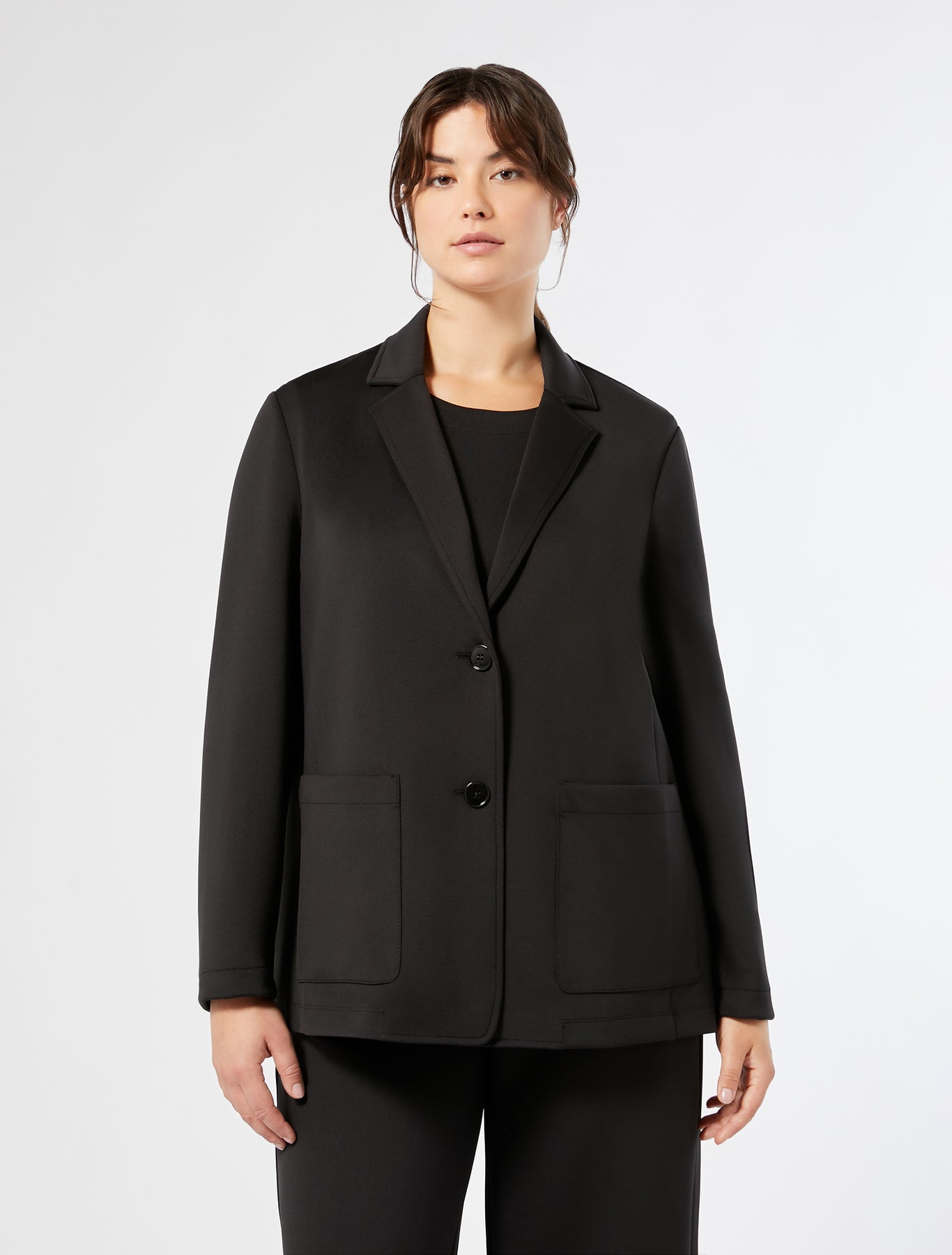 Stretch technical jersey jacket