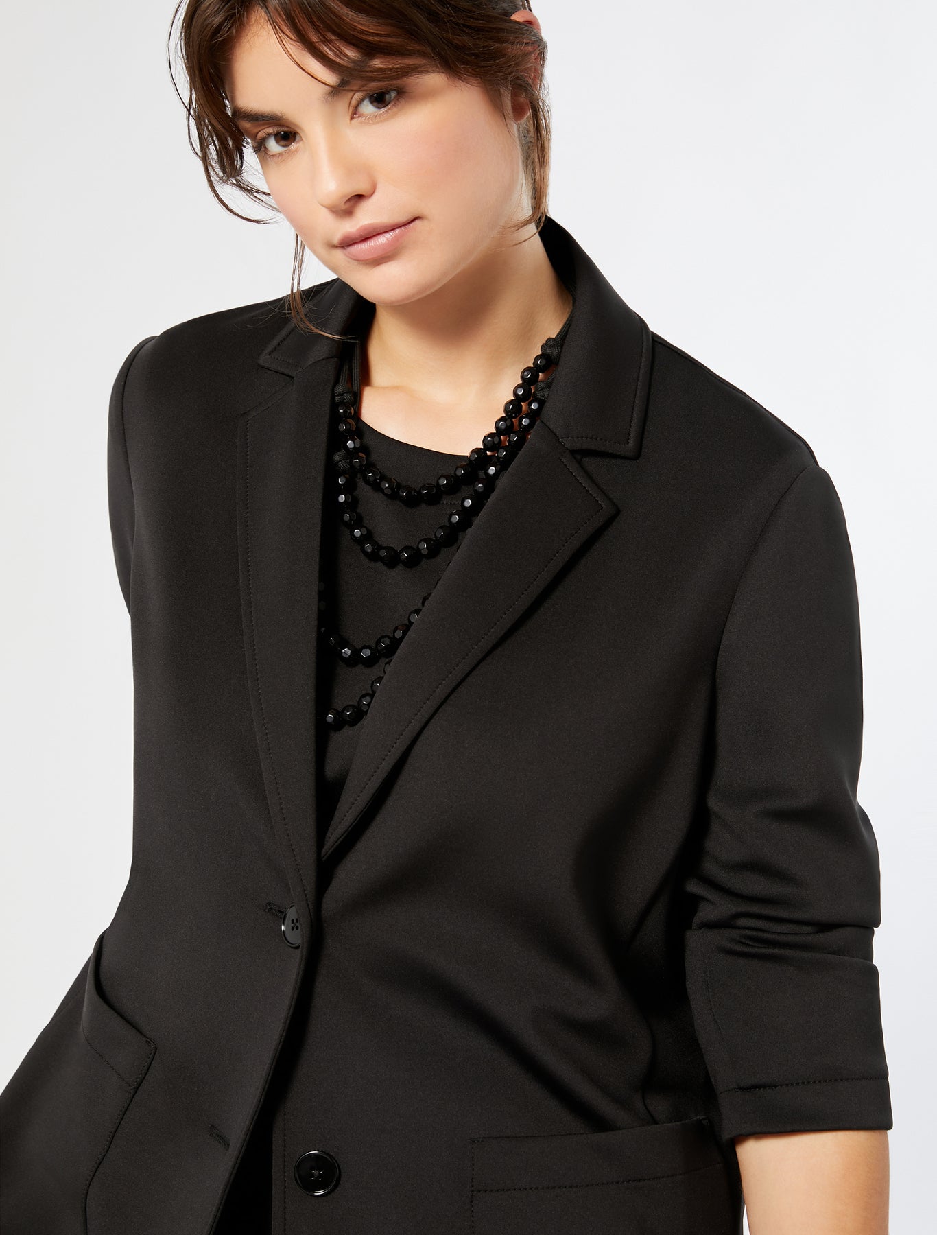 Stretch technical jersey jacket