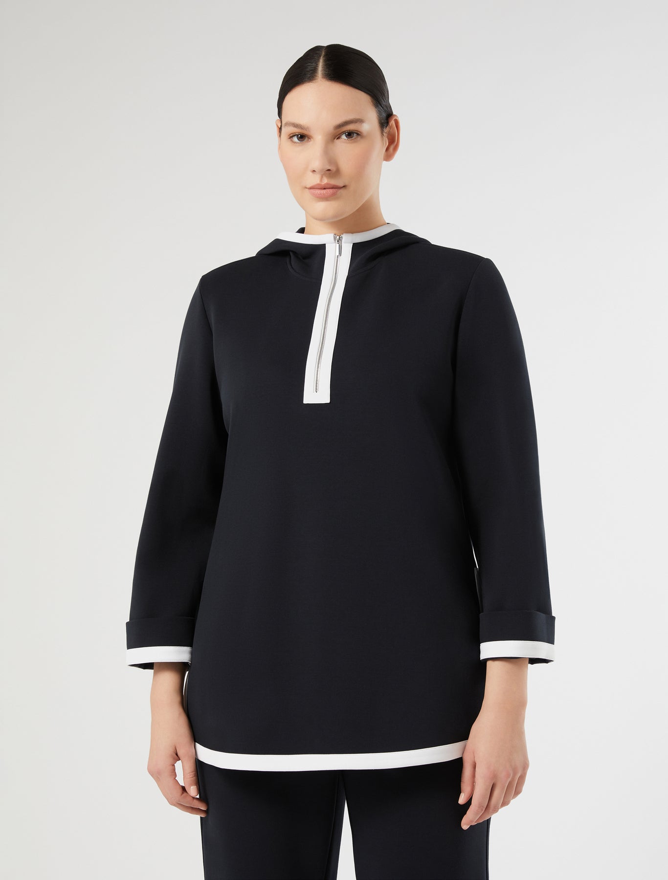 marina rinaldi double-faced jersey sweatshirt for woman