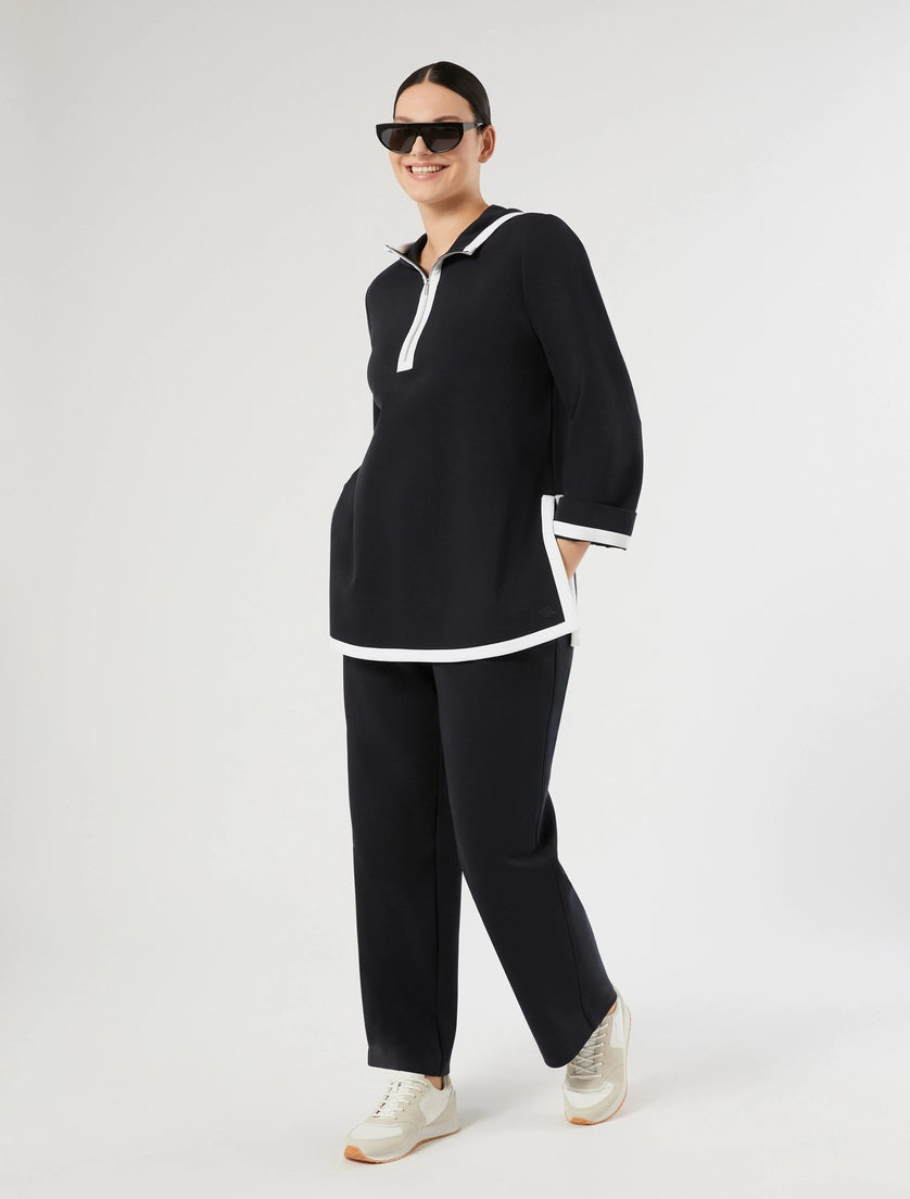 marina rinaldi double-faced jersey sweatshirt for woman