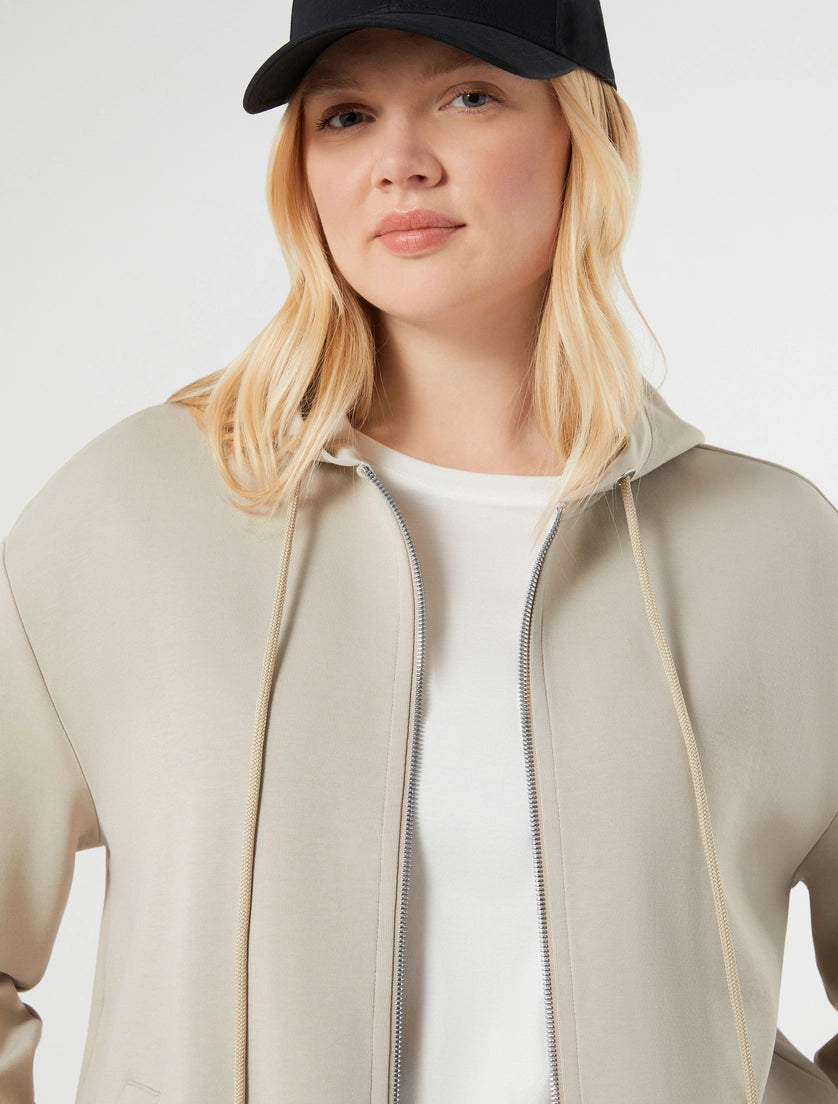 marina rinaldi double-faced jersey jacket for woman