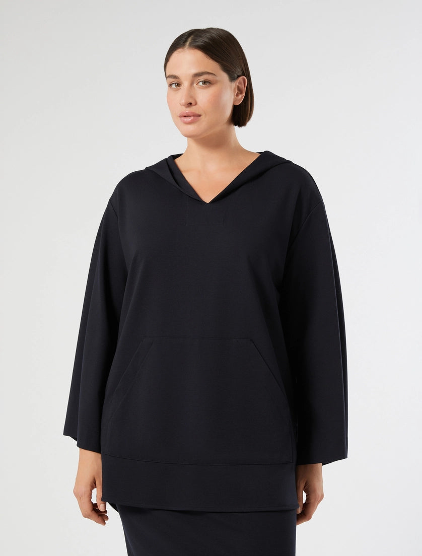 Milano-knit stretch sweatshirt