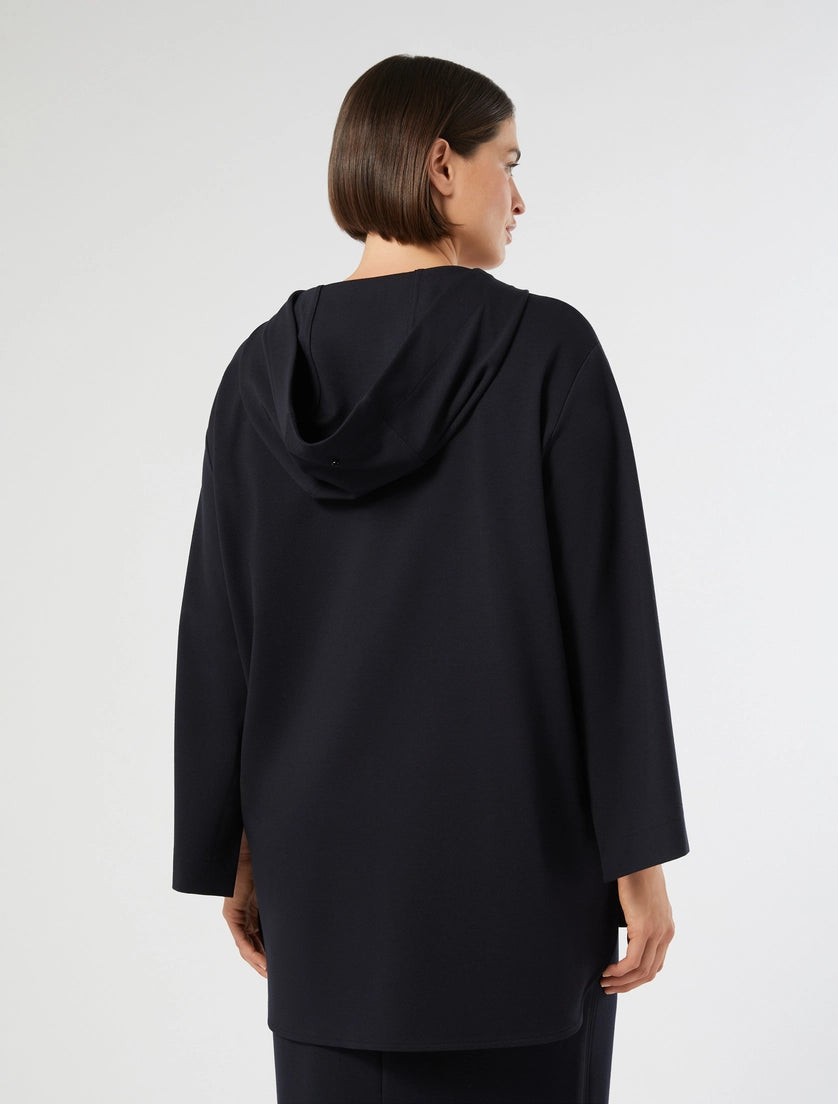 Milano-knit stretch sweatshirt