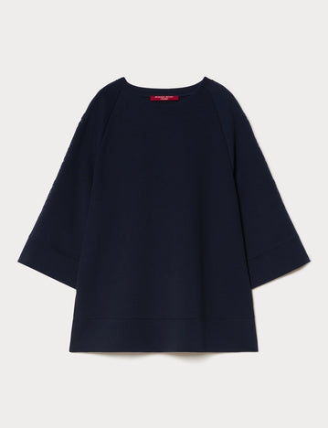 marina rinaldi embroidered jersey sweatshirt for woman