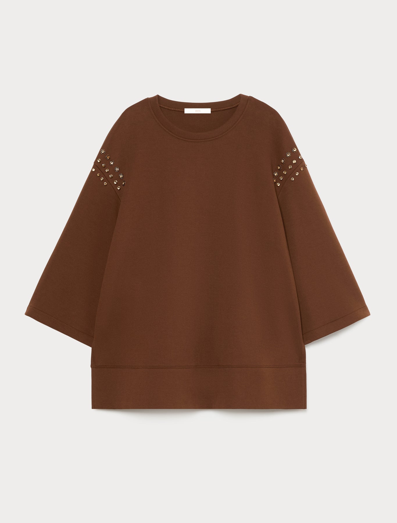 Marina Rinaldi embroidered jersey sweatshirt for woman