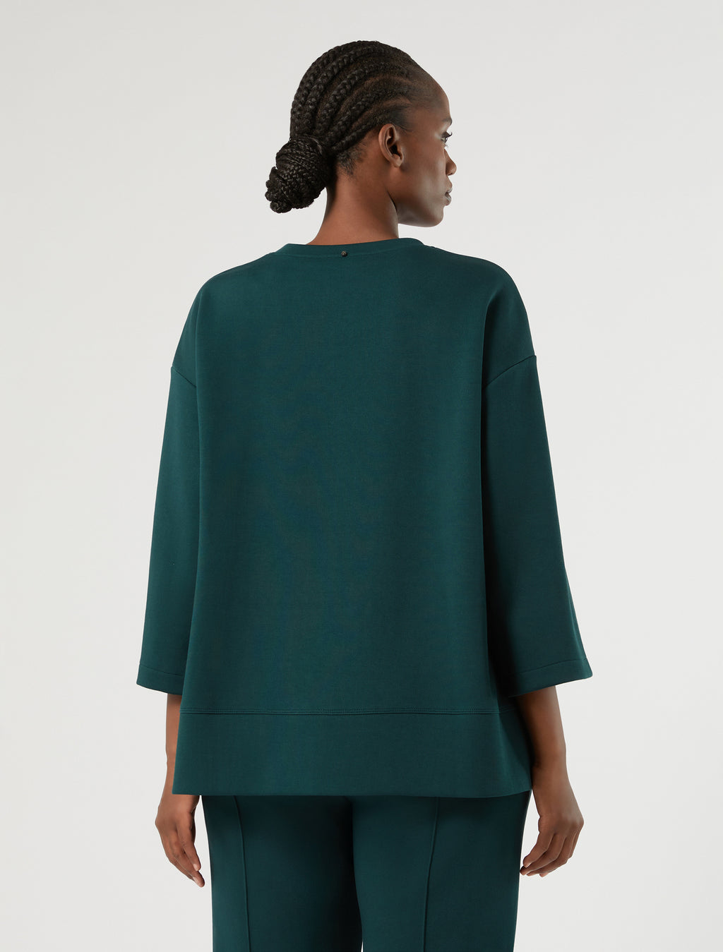 Marina Rinaldi embroidered jersey sweatshirt for woman