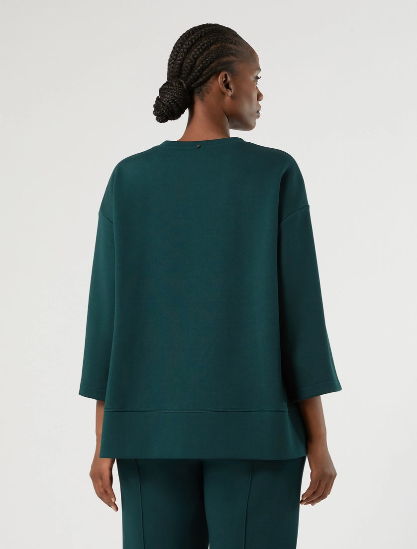Embroidered jersey sweatshirt