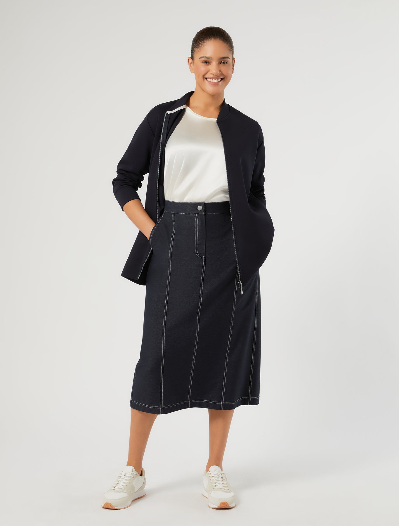 Marina Rinaldi double jersey jacket for woman