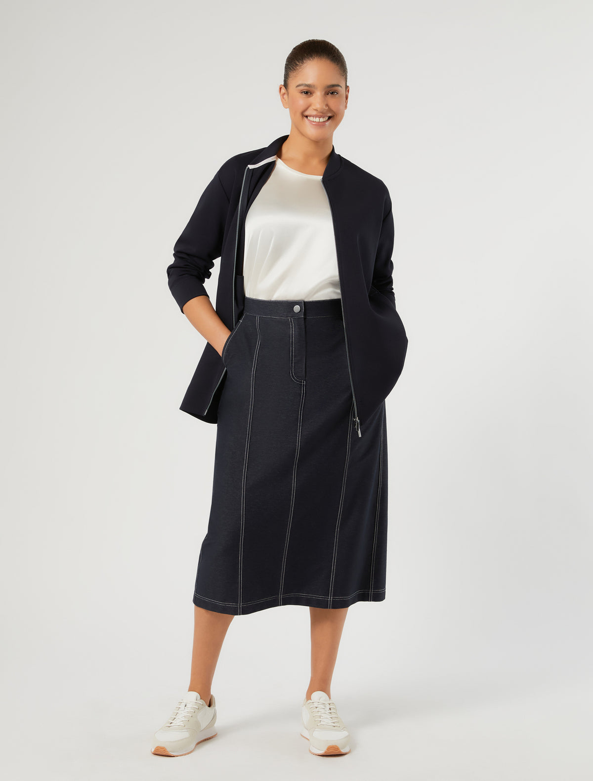 Marina Rinaldi double jersey jacket for woman